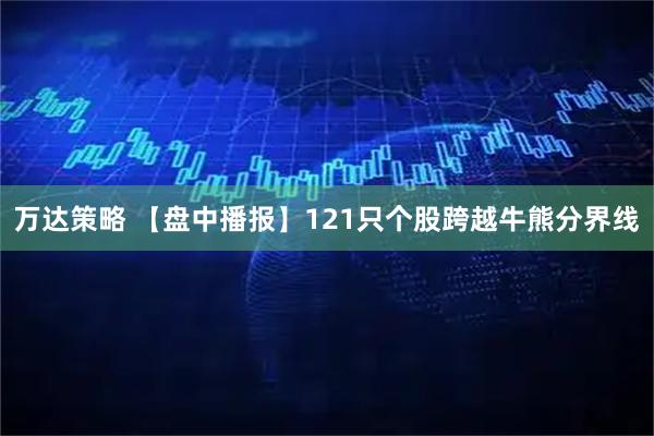 万达策略 【盘中播报】121只个股跨越牛熊分界线